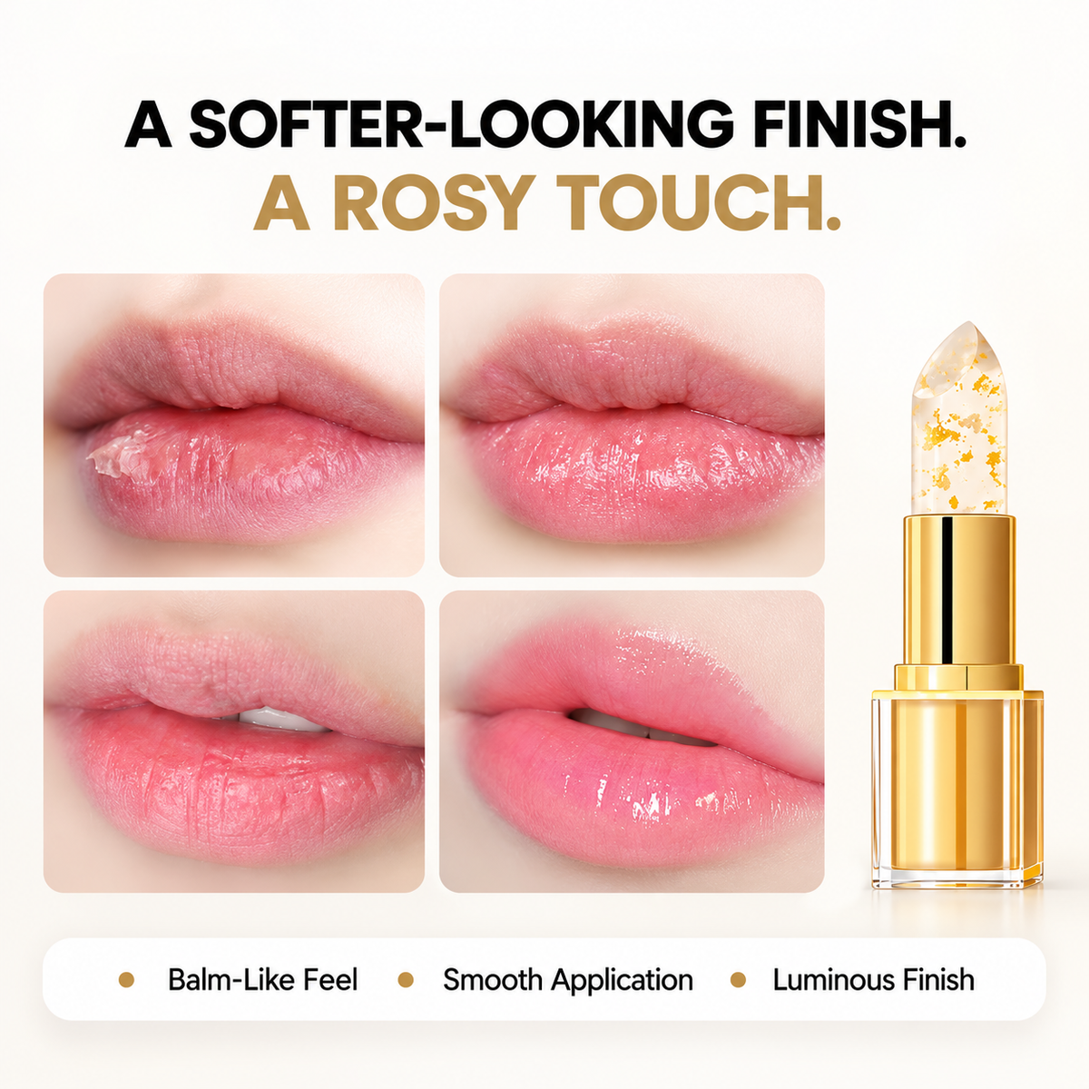 ✨Transferproof Color-Changing Lipstick💄Crystal Clear Color Alchemy 💋 Auto-Tints on Contact!