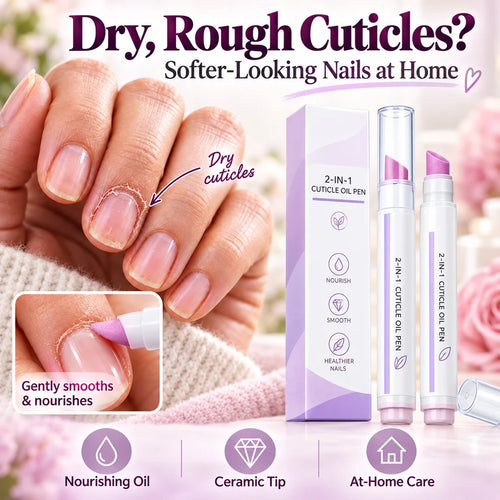 2-in-1 Cuticle Repair Pen – Smooth Dry Cuticles & Create Softer-Looking Nails at Home
