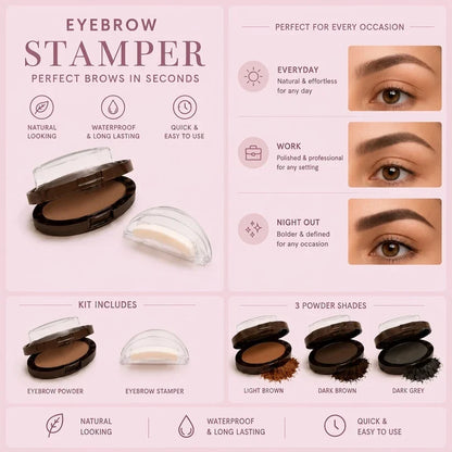 Fuller-Looking Brows in Seconds — Just Stamp & Go