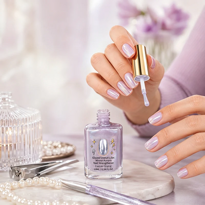 📢📢Buy 1 get 1 free !! ⏰Lilac Glossy Mirror Nail Strengthener