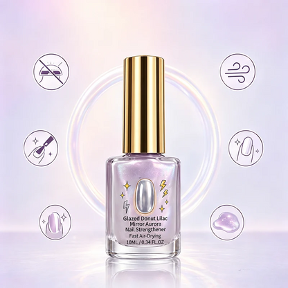 📢📢Buy 1 get 1 free !! ⏰Lilac Glossy Mirror Nail Strengthener