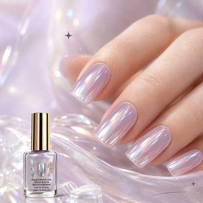 📢📢Buy 1 get 1 free !! ⏰Lilac Glossy Mirror Nail Strengthener