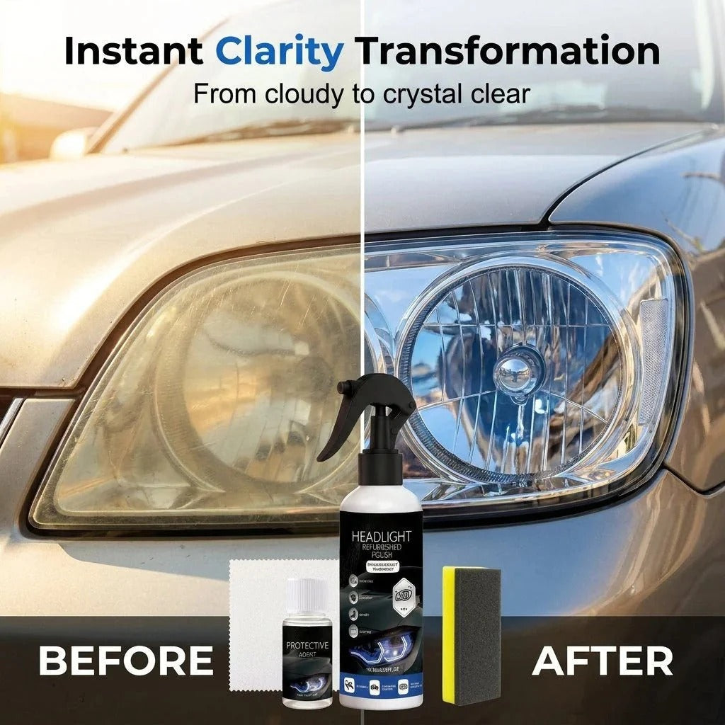 🔥Headlight Restoration Polish – Removes Oxidation, Yellowing & Restores Headlight Clarity