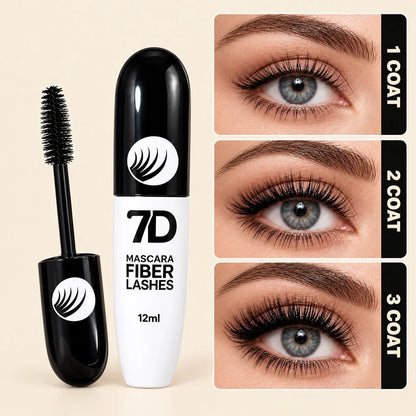 7D Silk Fiber Black Lengthening Mascara -Adult Beauty Makeup