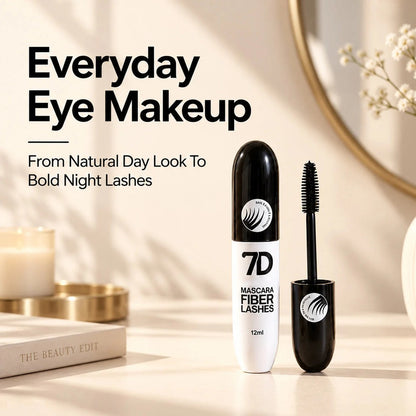7D Silk Fiber Black Lengthening Mascara -Adult Beauty Makeup