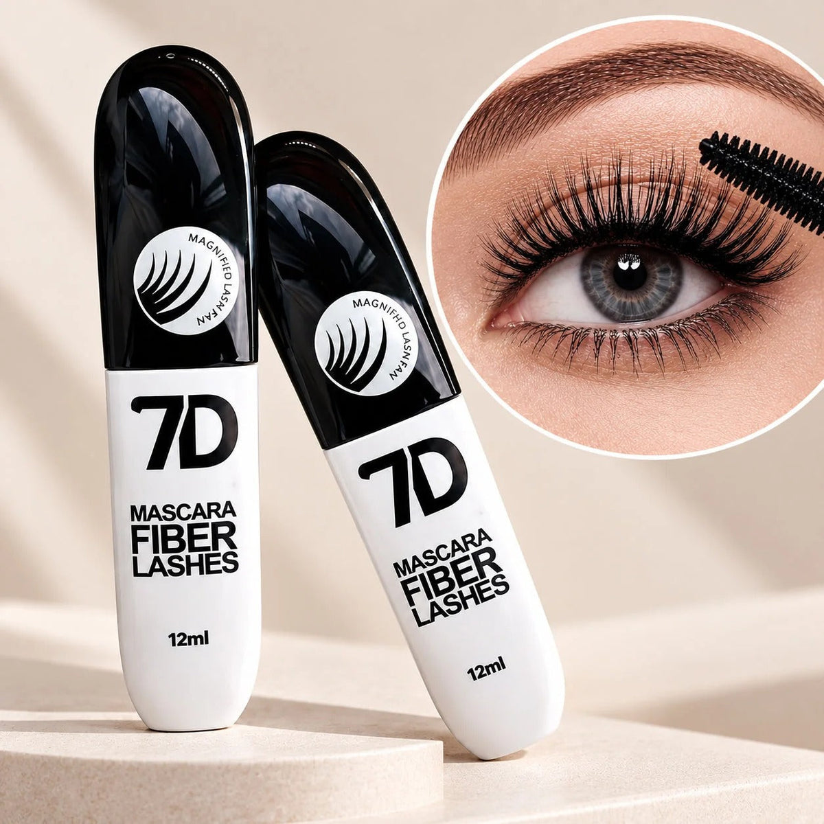 7D Silk Fiber Black Lengthening Mascara -Adult Beauty Makeup