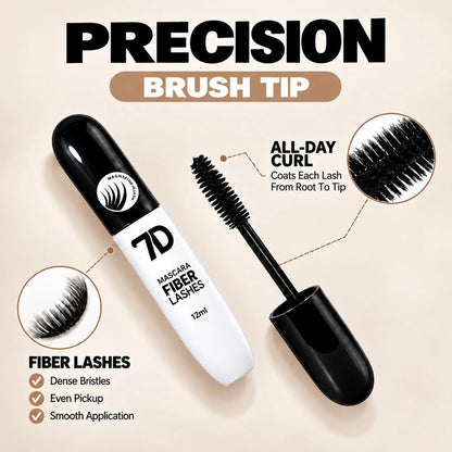 7D Silk Fiber Black Lengthening Mascara -Adult Beauty Makeup