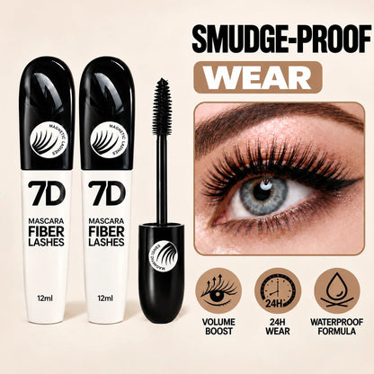 7D Silk Fiber Black Lengthening Mascara -Adult Beauty Makeup