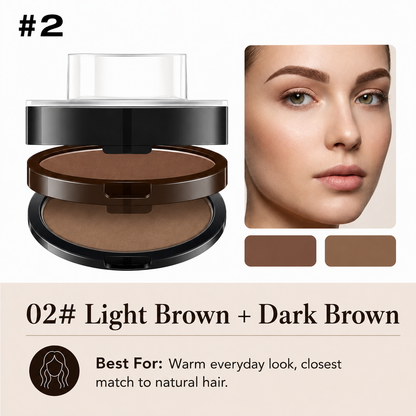 ✨ 2-Color Waterproof Eyebrow Stamp Kit — Symmetrical Brows in Seconds