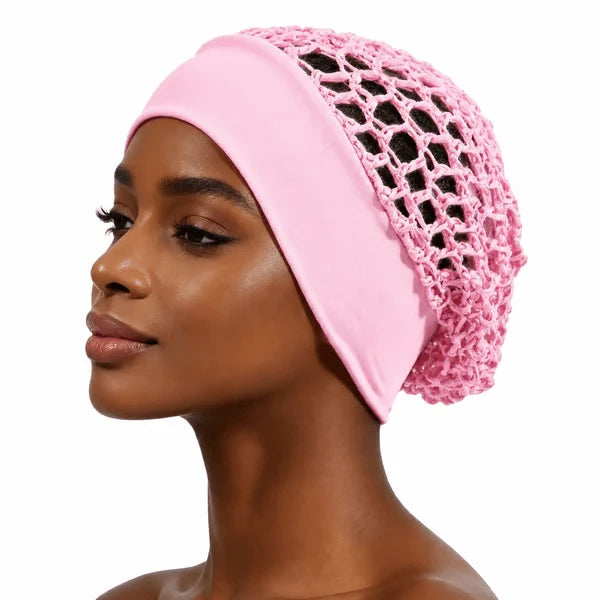 Breathable Sleep Cap with a Soft, Wide Stretch Band