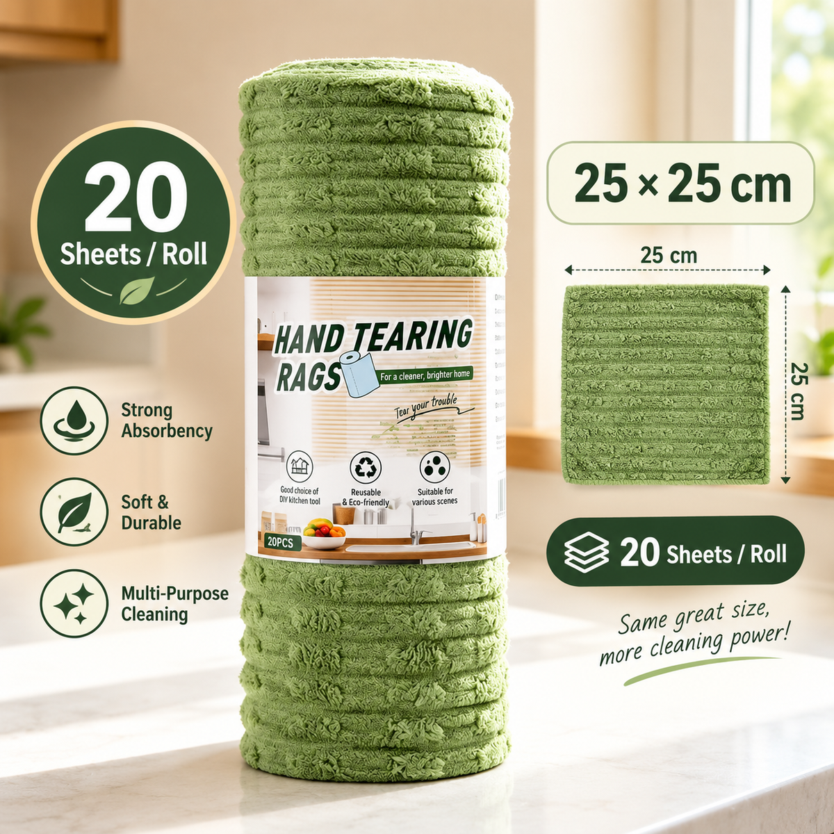 Stop Wasting Paper Towels! Reusable Kitchen Cleaning Cloths That Absorb Every Mess