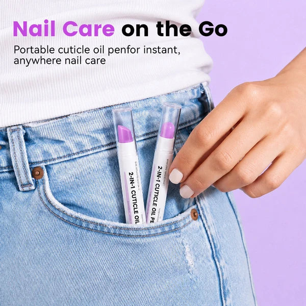 2-in-1 Cuticle Repair Pen – Smooth Dry Cuticles & Create Softer-Looking Nails at Home