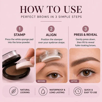 Fuller-Looking Brows in Seconds — Just Stamp & Go