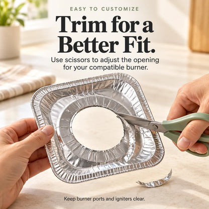 ✨Trim-to-Fit Gas Stove Liners – Less Mess, Less Scrubbing