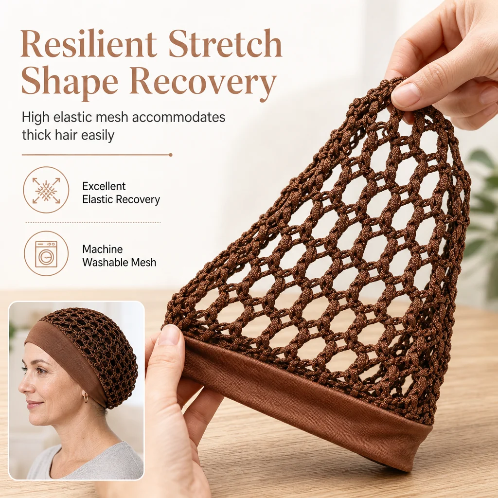 Breathable Sleep Cap with a Soft, Wide Stretch Band（副本）