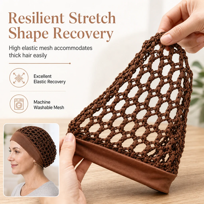 Breathable Sleep Cap with a Soft, Wide Stretch Band（副本）