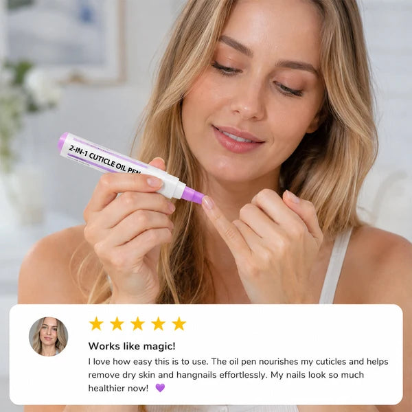 2-in-1 Cuticle Repair Pen – Smooth Dry Cuticles & Create Softer-Looking Nails at Home