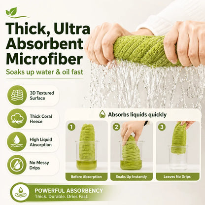 Stop Wasting Paper Towels! Reusable Kitchen Cleaning Cloths That Absorb Every Mess