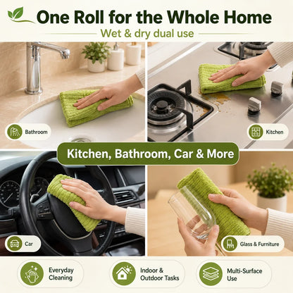 Stop Wasting Paper Towels! Reusable Kitchen Cleaning Cloths That Absorb Every Mess