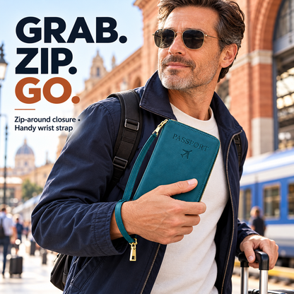 Multi-Functional RFID Passport Wallet