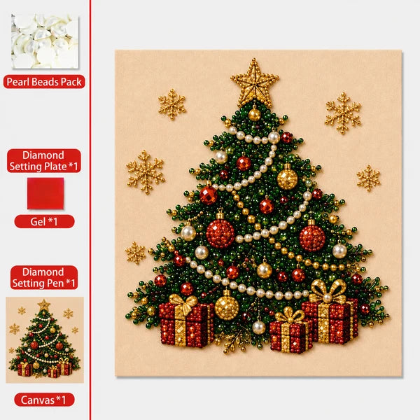 🧘Relaxing & Beginner-Friendly - 🎨💎DIY Christmas Pearl Diamond Art Kit