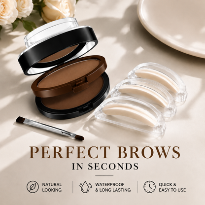✨ 2-Color Waterproof Eyebrow Stamp Kit — Symmetrical Brows in Seconds