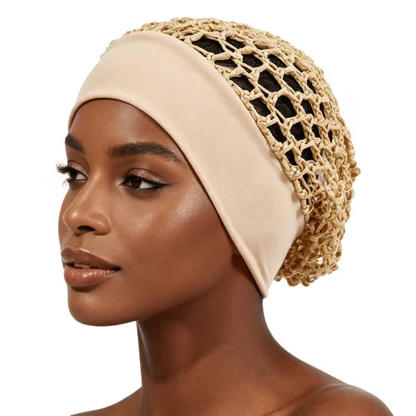 Breathable Sleep Cap with a Soft, Wide Stretch Band