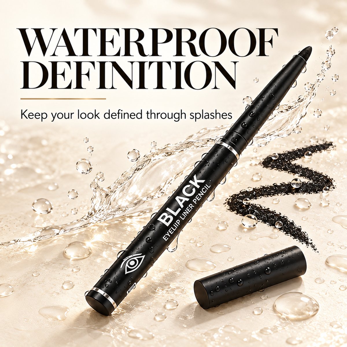 12-Pack Waterproof Retractable Eyeliner Pencil