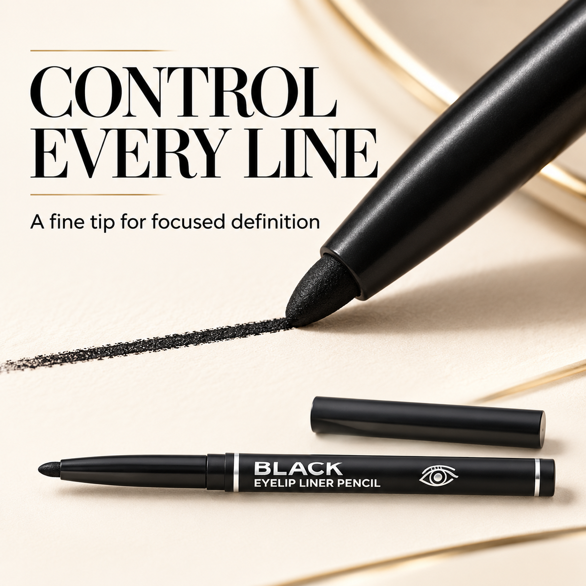 12-Pack Waterproof Retractable Eyeliner Pencil