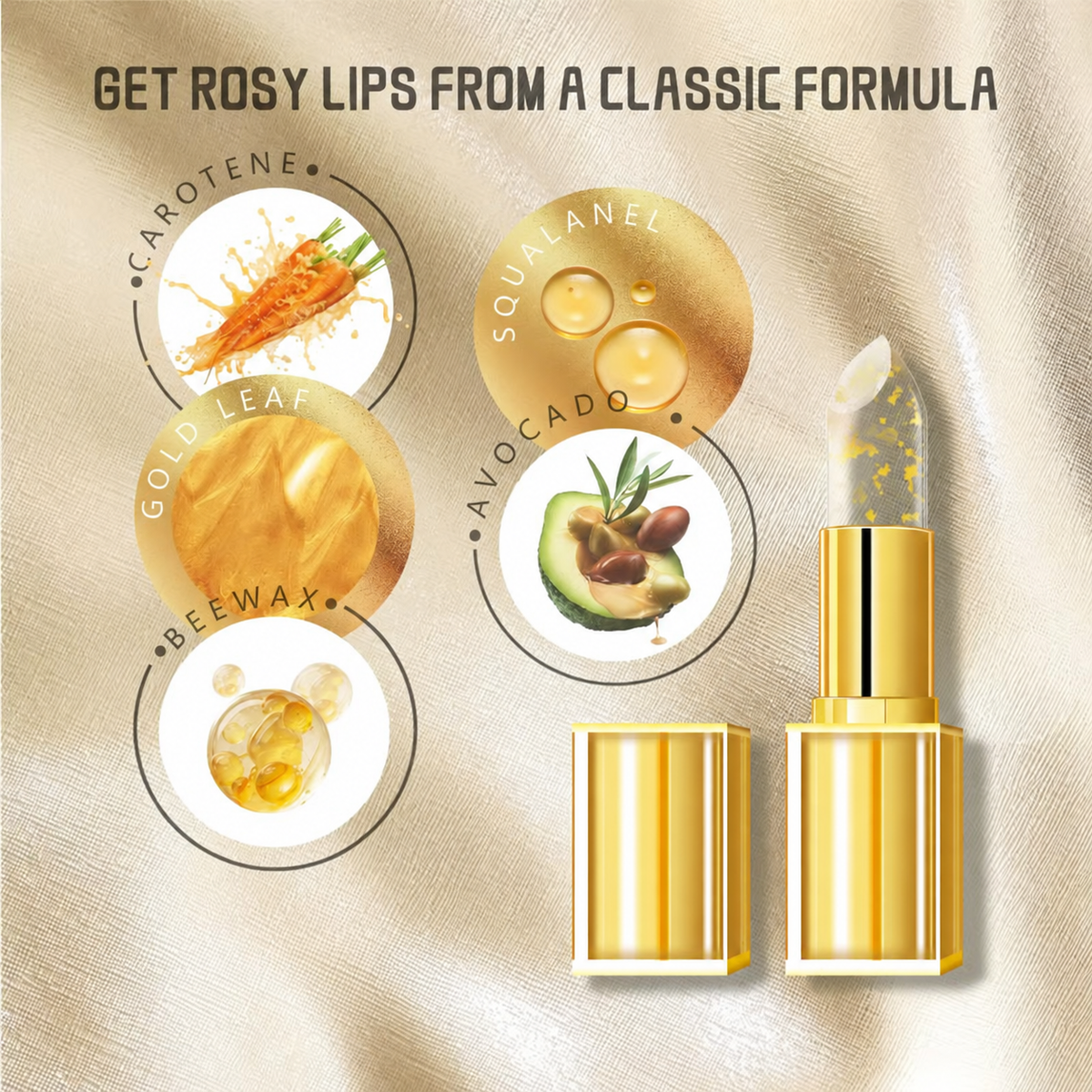 ✨Transferproof Color-Changing Lipstick💄Crystal Clear Color Alchemy 💋 Auto-Tints on Contact!