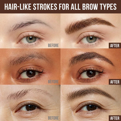 6D Hair-Like Finish Multi-Use Unisex 2-in-1 Brows & Beard Pen