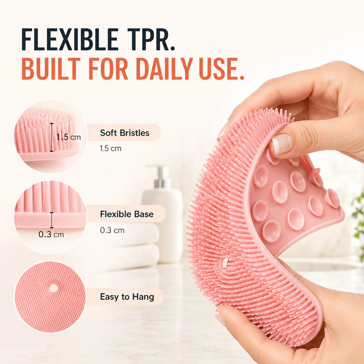 Hands-Free Foot Scrubber – Deep Clean, Massage & Exfoliate