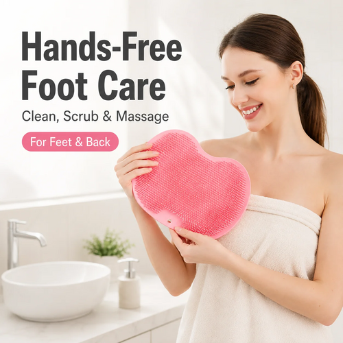 Hands-Free Foot Scrubber – Deep Clean, Massage & Exfoliate