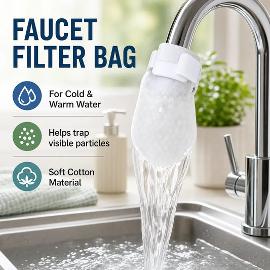 🚰Cotton Faucet Filter Bags -Sediment & Splash Filter