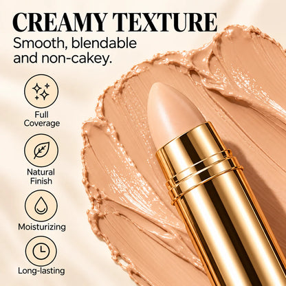 Natural Seamless Concealer Stick – 3-In-1 Conceal, Brighten & Sculpt
